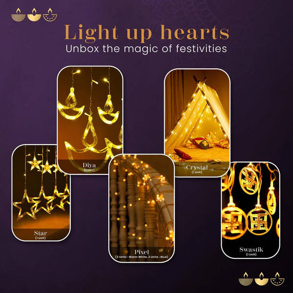 Leopord Diwali Lights Gift Pack of 9